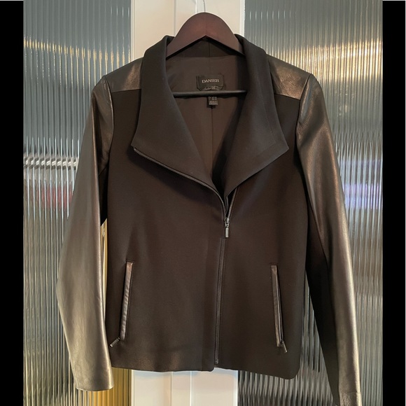 Leather sleeve jacket - Picture 1 of 3